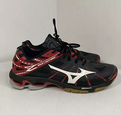 Mizuno Wave Lightning SR Touch Volleyball Indoor Shoes Women Sz  11.5 Red Black • $24.99