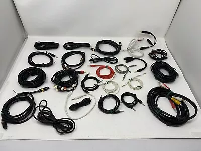 Wholesale Lot Of Mixed Optical RCA Stereo Audio Cables Wires Auvio Monster • $18