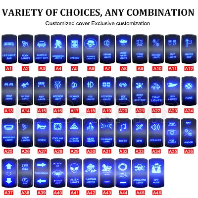 Blue LED Backlit Light Rocker Switches Button For Car Offroad Truck Boat ATV Bus • $8.99