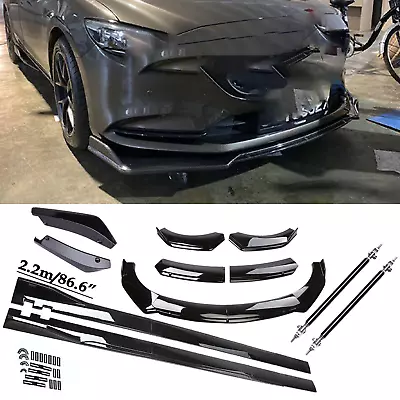 For Mazda 6 2003-2021 Front Bumper Spoiler Body Kit / Side Skirt/Strut Rods • $99.99