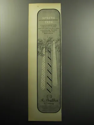 1957 A. Sulka Ties Advertisement - Spring Brings Out The Best In Sulka Ties • $19.99