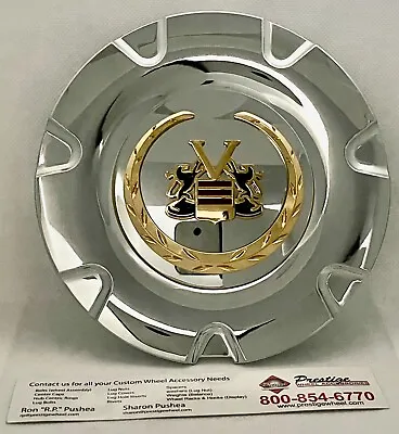 Vogue Wheel Center Cap Part # 99-03180 Chrome With Gold Logo / Free Shipping • $15.95