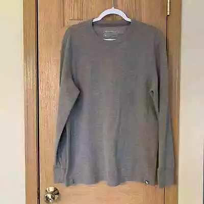 Eddie Bauer Mens Large Thermal Crewneck Brownish Long Sleeve Shirt • $19.99