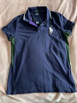 Ralph Lauren Wimbledon Polo Shirt 2016 Official Large Uk Size 12-14 • £17.99