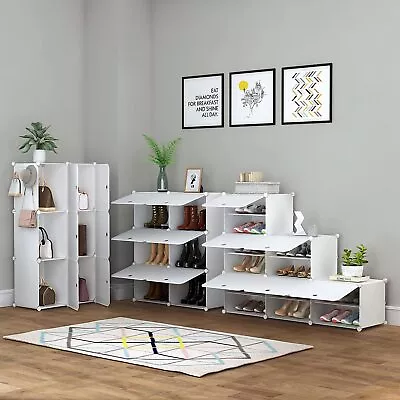 $25.99 • Buy Door Cube DIY Shoe Cabinet Rack Storage Portable Stackable Organiser Stand