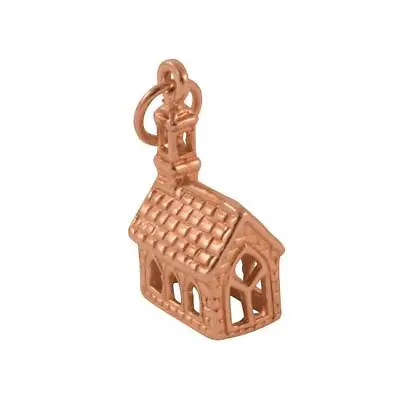 9ct Rose Gold Church Charm • £92