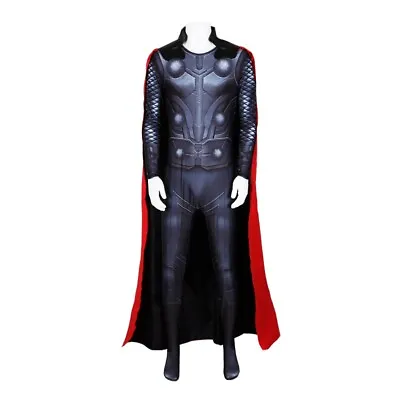Marvel Thor Bodysuit 2nd Skin W/Cape Cloak Superhero Halloween Au Express • $89.95