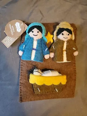 Mud Pie Christmas Nativity Set Finger Puppets NWT 2022 Rare Hard To Find • $28.99
