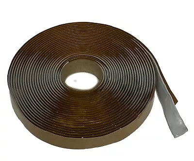 1 Roll 30' Grey Putty Butyl Tape 1/8'' X 3/4'' RV Motorhome Window Vent Camper • $18.95