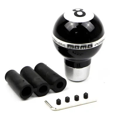 Car Gear Shift Knob Ball 8 Billiard Shape Universal Manual Lever Stick Shifter • $20.60