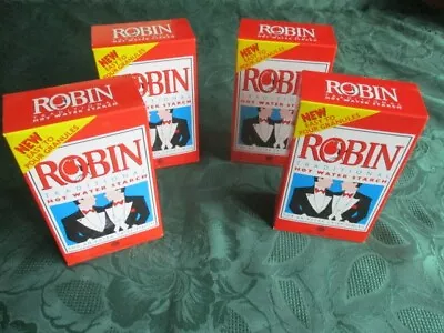 4 ROBIN Traditional Hot Water Starch - 250g. Boxes   Unopened • £20