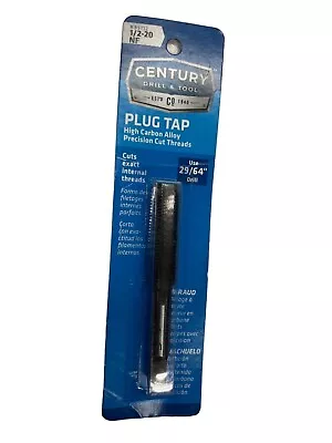 Century Drill & Tool 95112 1/2-20NF Plug Tap **SALE** • $1.98