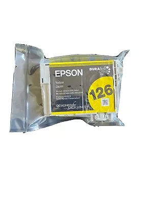 New Genuine Epson 126 Yellow Color Ink Cartridge T1264 OEM • $4