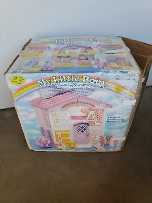 Vintage G1 My Little Pony Lullabye Nursery With Box Teddy Bear Accessories RARE • $200