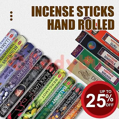 Incense Sticks HEM Hexagon | ULLAS Masala Scents Meditation Aroma Fragranc • $2.50