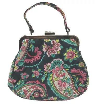 Vera Bradley Petal Paisley Mini Frame Clasp Crossbody Handbag Purse Bag  • $35