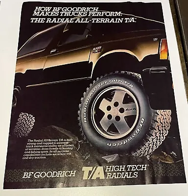 Vintage BF GOODRICH AD TA RADIAL  TIRE • $5