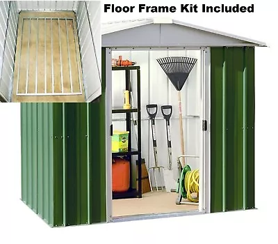 317 Returned Yardmaster Apex Metal Shed & Floor - Max External Size 6'8 X 4'6  • £179.99