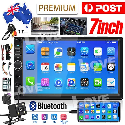 7  Double 2 DIN Bluetooth Head Unit Car Stereo Touch Screen Radio FM/TF/USB/AUX • $52.95