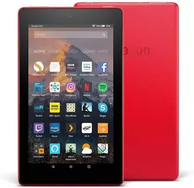 Amazon Fire 7 Tablet | 8GB |  7 Inch Display | Wi-Fi | Red • £31.95