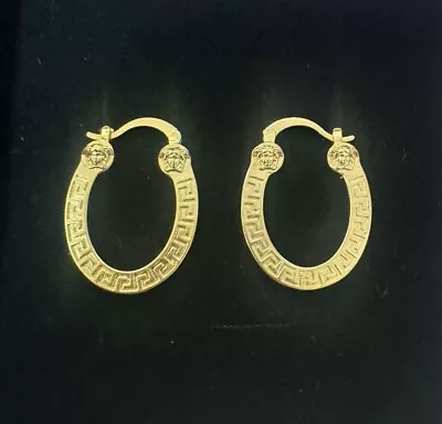 Vintage Versace Hoop Earring Elegant Style • $45.99