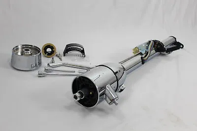 New 33  Chrome Gm Plug Style Tilt Steering Column Automatic Shift With Key • $213