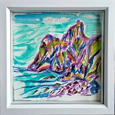 £220 • Buy The Lizard Cornwall Seascape 2 Wild At Heart Nigel Waters Paper Framed Signed