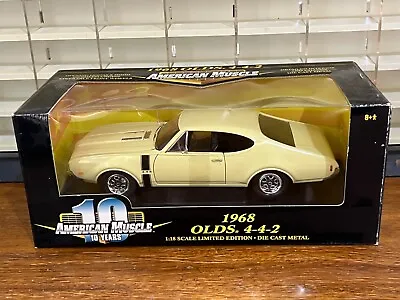 ERTL American Muscle 1:18 1968 Oldsmobile OLDS 4-4-2 442 Yellow New In Box • $64.99