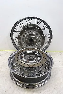 1999-2009 Yamaha V Star 1100 Xvs1100 Front & Rear Rim Wheel Set W/ Brake Rotors • $349.99