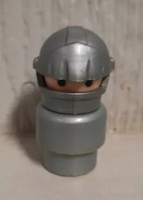 Vintage Fisher Price Little People 993 Castle Silver Knight Figure  • $12.50