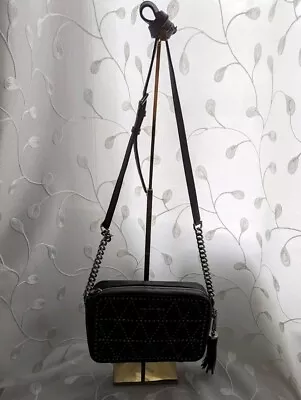 Michael Kors Black Ginny Studded Crossbody Bag W/ COA • $55
