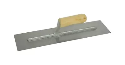 Marshalltown 999S Wood Handle Carbon Steel Square End Finishing Trowel 16x4 In. • $20.35