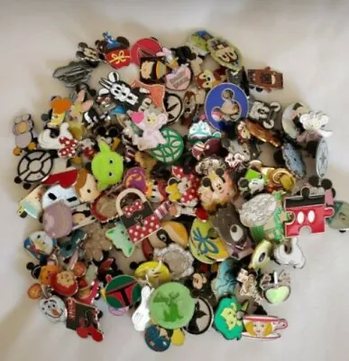 DISNEY TRADING PIN 50 LOT And FREE LANYARD OF YOUR CHOICE - Free Shipping • $29.99