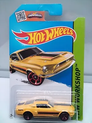 Hot Wheels - Mainline / '68 Ford Mustang Shelby GT500 - Yellow - Model Car X1 • $24.72