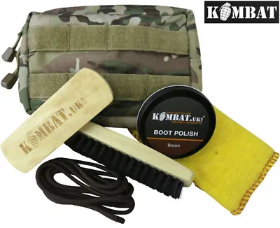 £15.99 • Buy Army Military Molle Boot Cleaning Care Kit Shoe Boot Polish Brush Pouch Delux