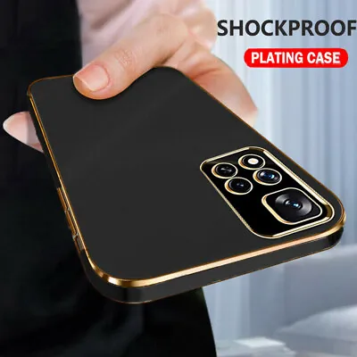 ShockProof Case For Xiaomi Redmi Note 11 10 8 Pro Mi 11T 10 9 Plating Soft Cover • £3.95