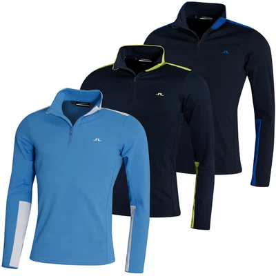£59.99 • Buy J. Lindeberg Mens Garry Wicking Stretch 1/4 Zip Golf Sweater 45% OFF RRP