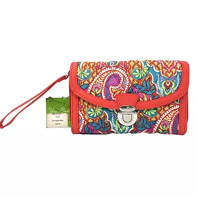 Vera Bradley PAISLEY IN PARADISE Ultimate Wristlet Quilted Boho MSRP $54 NWT • $29.99