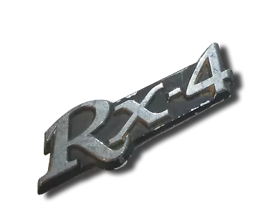 Rx4 Rotary Rotor Badge 808 929 Mazda Genuine Plastic - M180 • $99