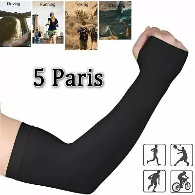 2-20Pair Cooling Arm Sleeves Cover UV Sun Protection Outdoor Golf Gym Hand Cover • $7.17