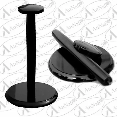 Wood Helmet Stand For Medieval Armour Helmets ~ Wooden Display Post Black Finish • £12.49