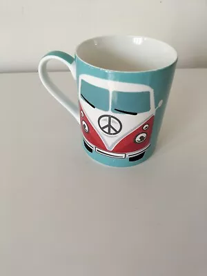 Lovely Cute Camper Van VW Porcelain Fun Novelty Mug By Air Cooled Coffee Mug • £5.99