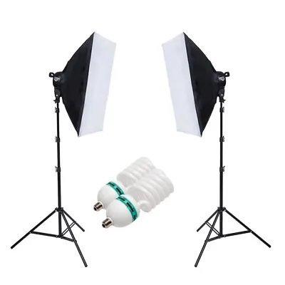Softbox Studio Lights Lighting Kit - 20  X 28  - 800W (2 X 85W Bulb Included) • £80