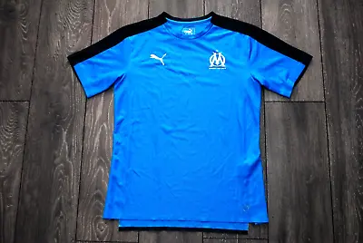 Size Mens M Olympique Marseille France Training Football Shirt 2017-2018 Jersey • $24.99