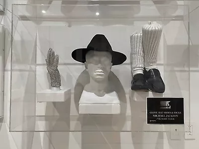 Michael Jackson Stage Worn Glove Hat Shoes & Socks Grammy Museum In Custom Box • $440000