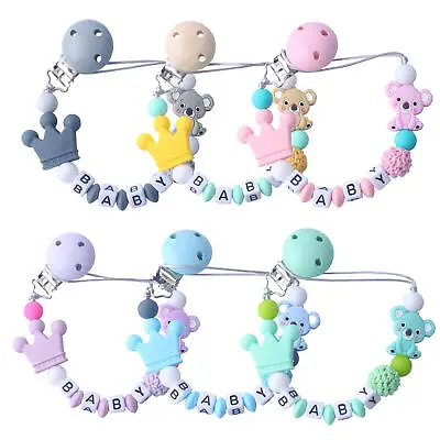 1*Dummy Clip Baby Boys Girls Pacifier Soother Chain Holder Strap Clips Silicone • $7.11
