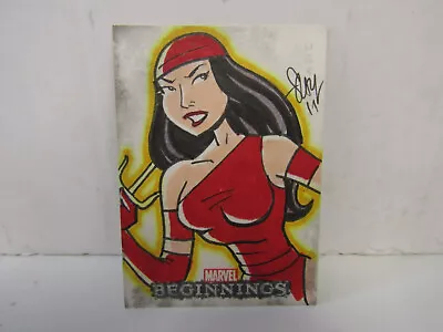 2010 UD Marvel Beginnings Elektra Sketch Card 1/1 • $74.99