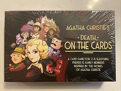 AGATHA CHRISTIE: DEATH ON THE CARDS Board Game New Sealed SHIPS QUICKLY • $10.99