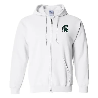 Michigan State Spartans Primary Logo Left Chest Full Zip Hoodie • $49.99