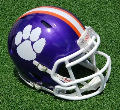 Clemson Tigers Purple Concept Football Mini Helmet • $51